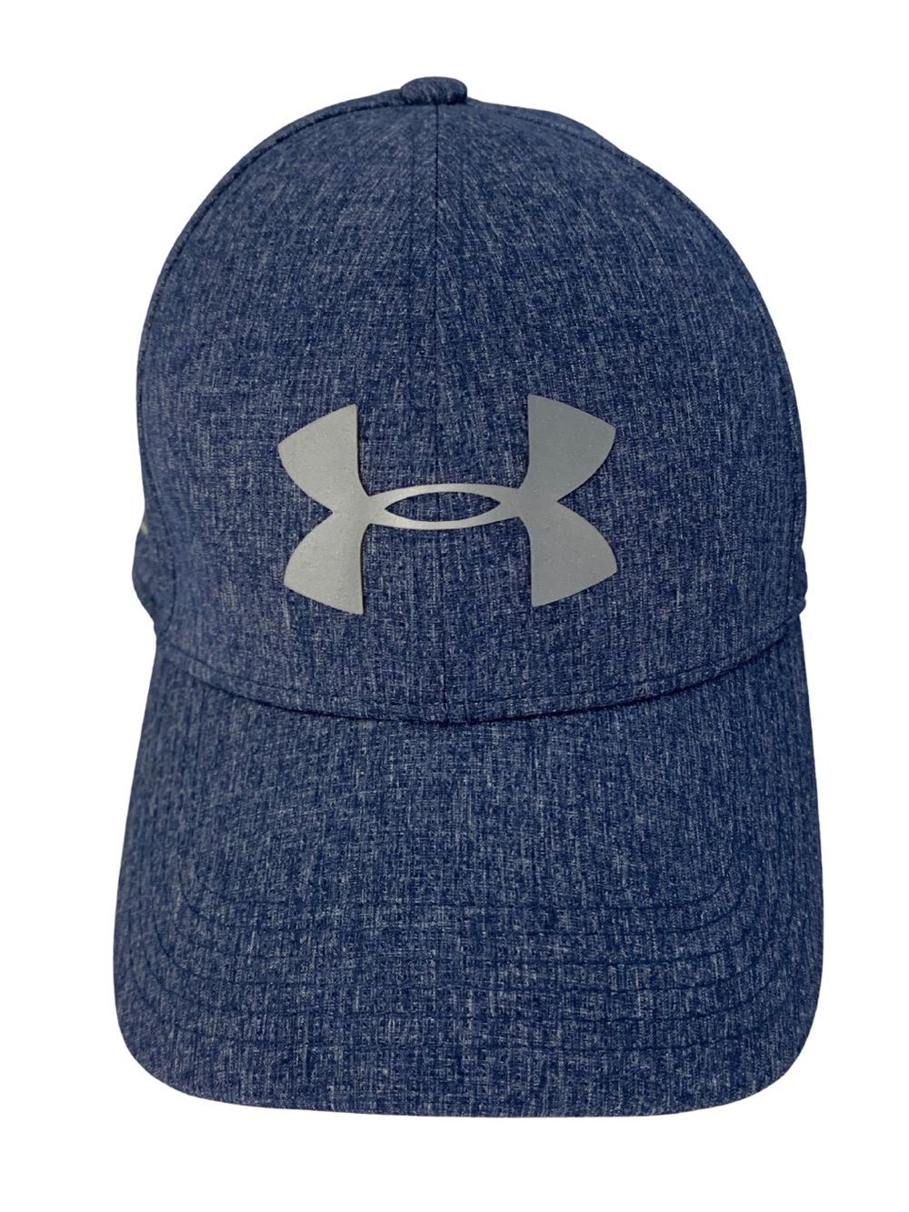 Under Armour Navy Heather Cap with Silver Logo Cool Switch Classic Casual